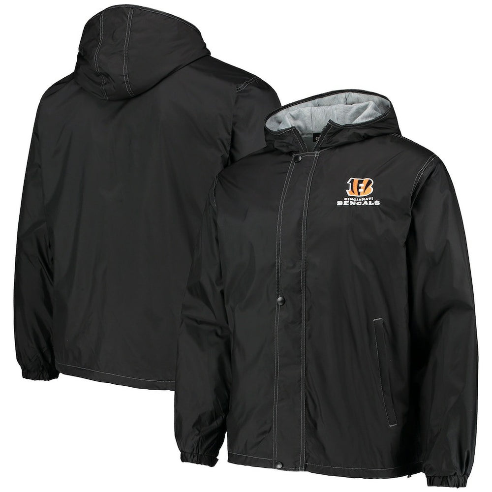 Cincinnati Bengals Dunbrooke Logo Legacy Stadium Full-Zip Jacket- Black | NFL