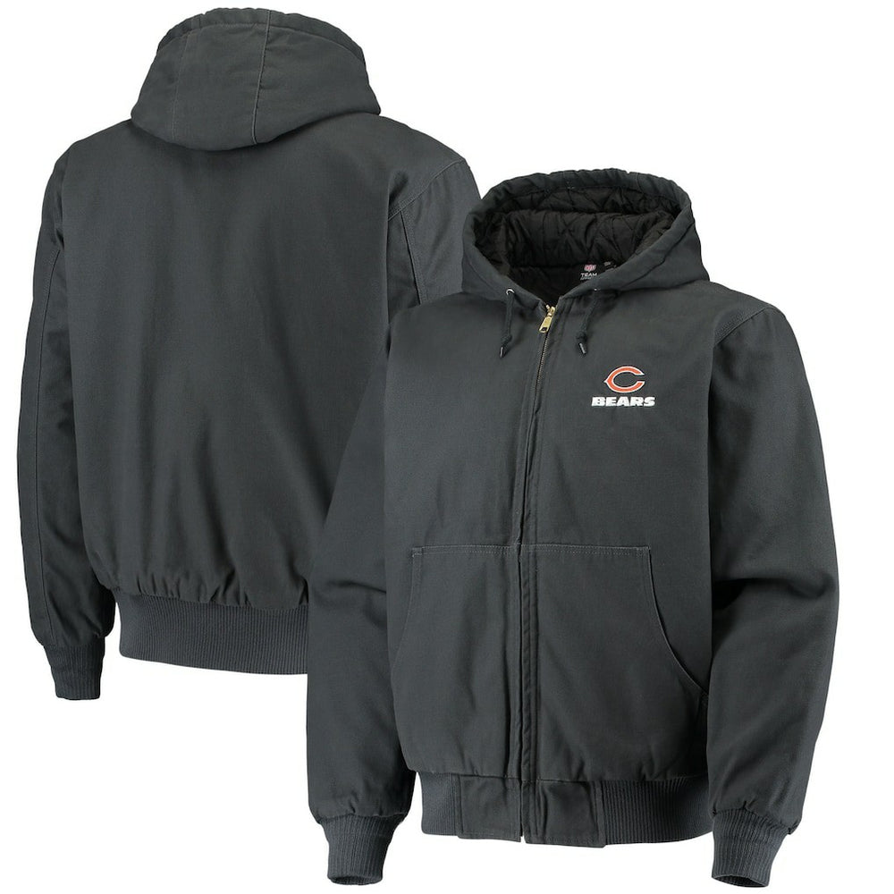 Chicago Bears Dunbrooke Dakota Cotton Canvas Hooded Jacket Navy | NFL