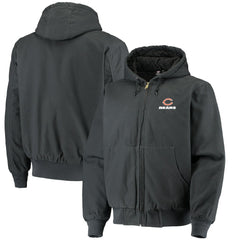 Chicago Bears Dunbrooke Dakota Cotton Canvas Hooded Jacket Navy | NFL