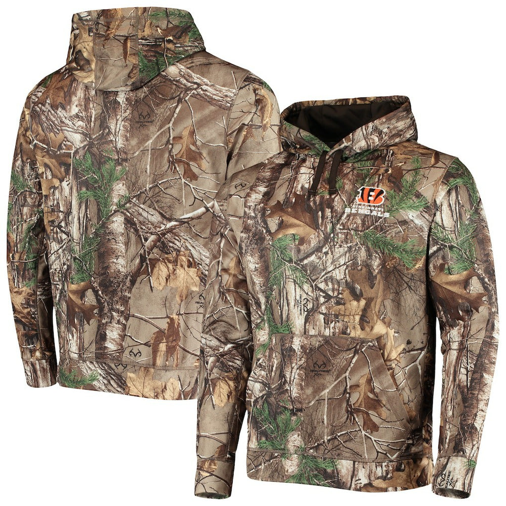 Cincinnati Bengals Dunbrooke Circle Champion Tech Fleece Pullover Hoodie Realtree Camo | NFL