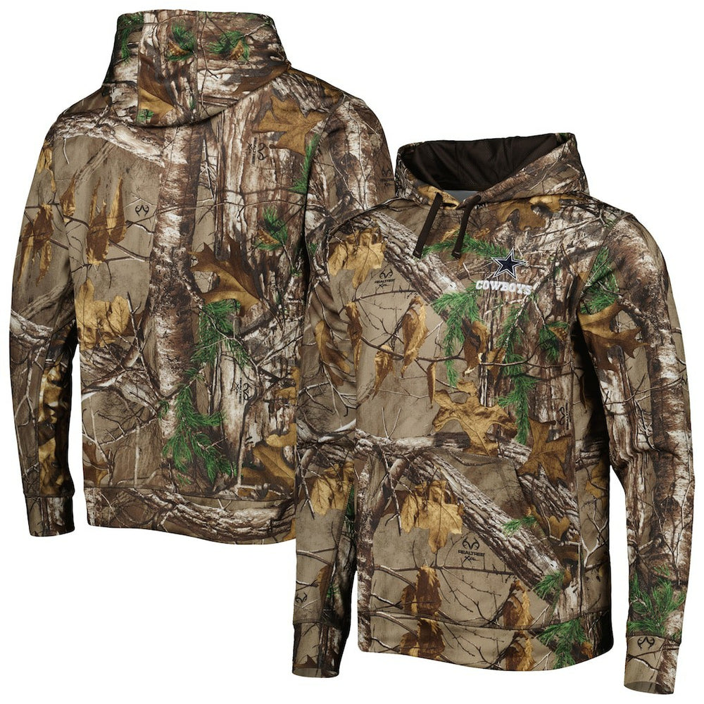 Dallas Cowboys Champion Tech Fleece Pullover Hoodie Realtree Camo | NFL