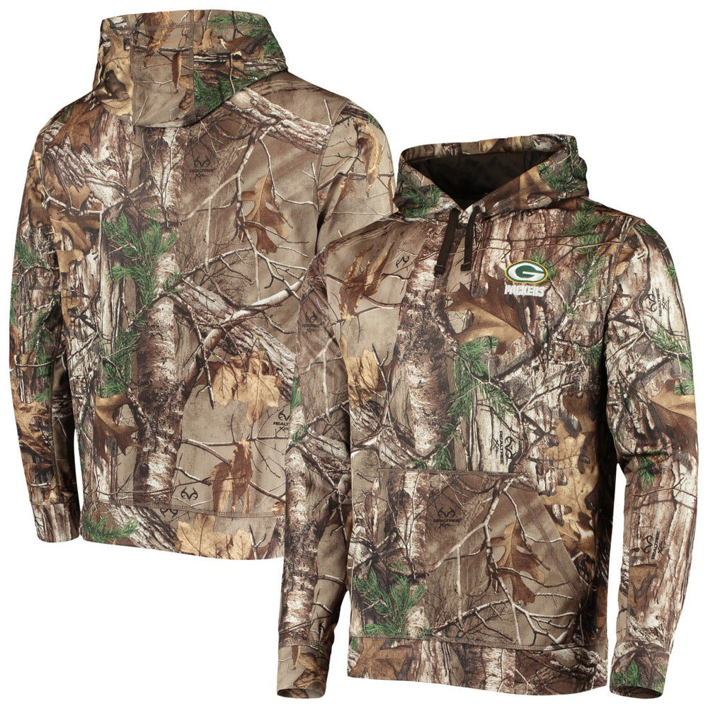 Green Bay Packers Dunbrooke Circle Champion Tech Fleece Pullover Hoodie Realtree Camo | NFL