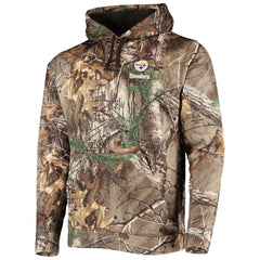 Pittsburgh Steelers Dunbrooke Circle Champion Tech Fleece Pullover Hoodie Realtree Camo | NFL