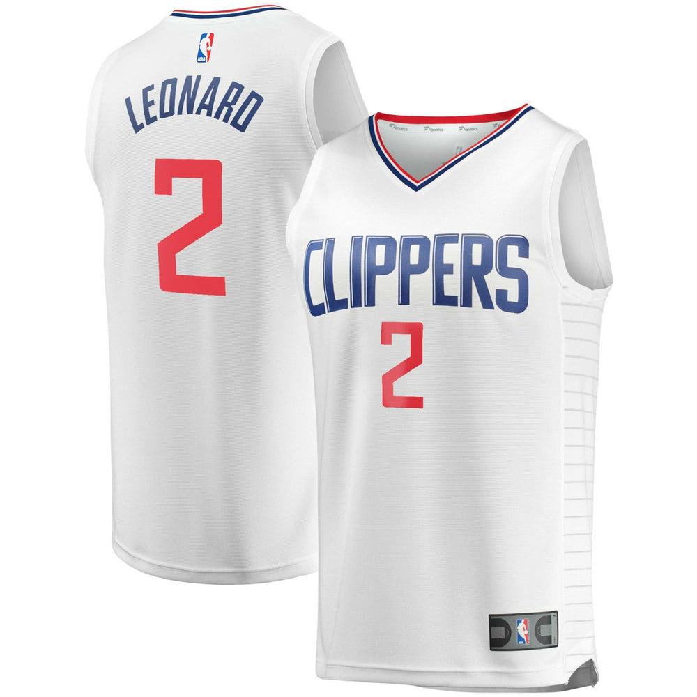 Kawhi Leonard LA Clippers Youth 2020/21 Fast Break Player Jersey White Association Edition - NBA