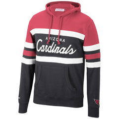 Arizona Cardinals Head Coach Pullover Hoodie Cardinal/Black | Mitchell & Ness