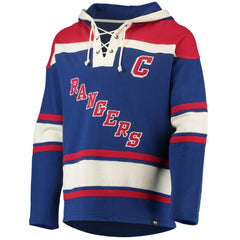 Mark Messier New York Rangers '47 Retired Player Name & Number Lacer Pullover Hoodie - Blue - NHL