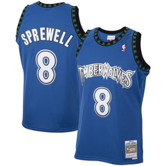 Latrell Sprewell Minnesota Timberwolves 2003/04 Hardwood Classics Swingman Jersey Blue - NBA