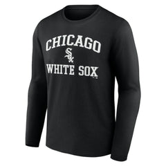 Men's Black Chicago White Sox Team Heart & Soul Long Sleeve T-Shirt T-shirts - MLB