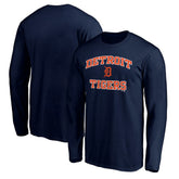 Men's Navy Detroit Tigers Team Heart & Soul Long Sleeve T-Shirt T-shirts - MLB