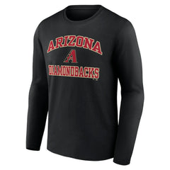 Men's Black Arizona Diamondbacks Team Heart & Soul Long Sleeve T-Shirt T-shirts - MLB