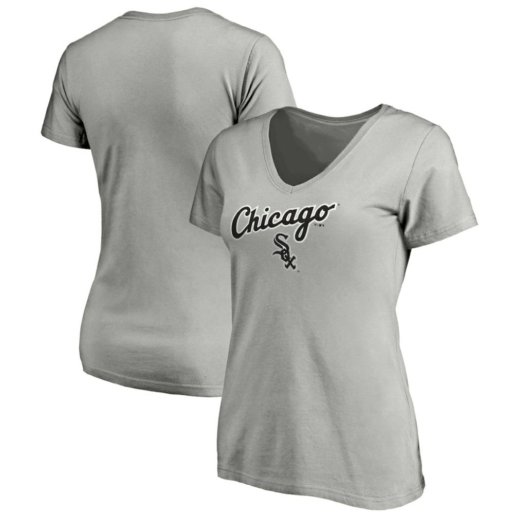 Chicago White Sox Fanatics Women's Team Logo Lockup V-Neck T-Shirt - MLB