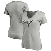 Chicago White Sox Fanatics Women's Team Logo Lockup V-Neck T-Shirt - MLB