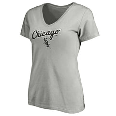 Chicago White Sox Fanatics Women's Team Logo Lockup V-Neck T-Shirt - MLB