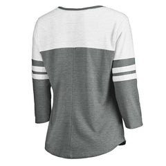 San Diego Padres Fanatics Women's Official Wordmark 3/4 Sleeve V-Neck T-Shirt - MLB