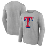 Texas Rangers Official Team Logo Long Sleeve T-Shirt - MLB