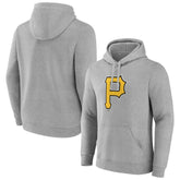 Pittsburgh Pirates Official Logo Fitted Pullover Hoodie - MLB