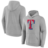 Texas Rangers Official Logo Fitted Pullover Hoodie - MLB