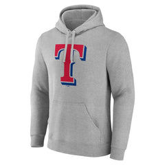 Texas Rangers Official Logo Fitted Pullover Hoodie - MLB