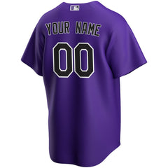Colorado Rockies Nike Alternate Replica Custom Jersey - MLB