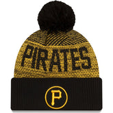 Pittsburgh Pirates New Era Authentic Collection Sport Cuffed Knit Hat with Pom - MLB