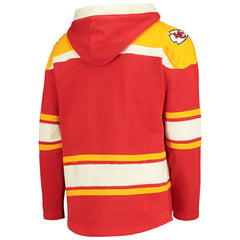 Kansas City Chiefs '47 Lacer V-Neck Pullover Hoodie Red/Gold | 47 brand