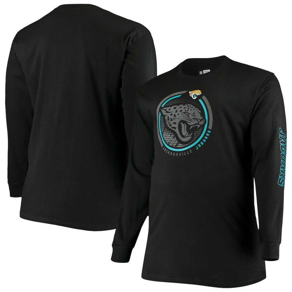 Jacksonville Jaguars Big & Tall Color Pop Long Sleeve T-Shirt Black | Fanatics