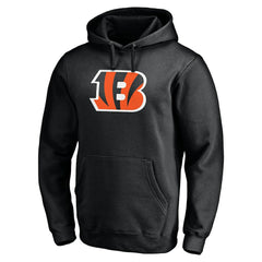 Cincinnati Bengals Primary Logo Fitted Pullover Hoodie Black | NFL