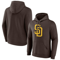 San Diego Padres Official Logo Fitted Pullover Hoodie - MLB