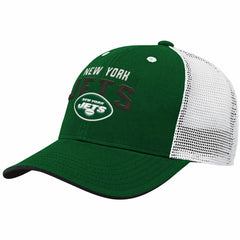 New York Jets Youth Core Lockup Adjustable Hat Green/White | NFL