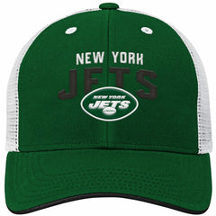 New York Jets Youth Core Lockup Adjustable Hat Green/White | NFL