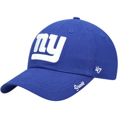 New York Giants '47 Women's Miata Clean Up Primary Adjustable Hat Royal | 47 brand