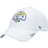 Los Angeles Rams '47 Women's Miata Clean Up Logo Adjustable Hat White | 47 brand
