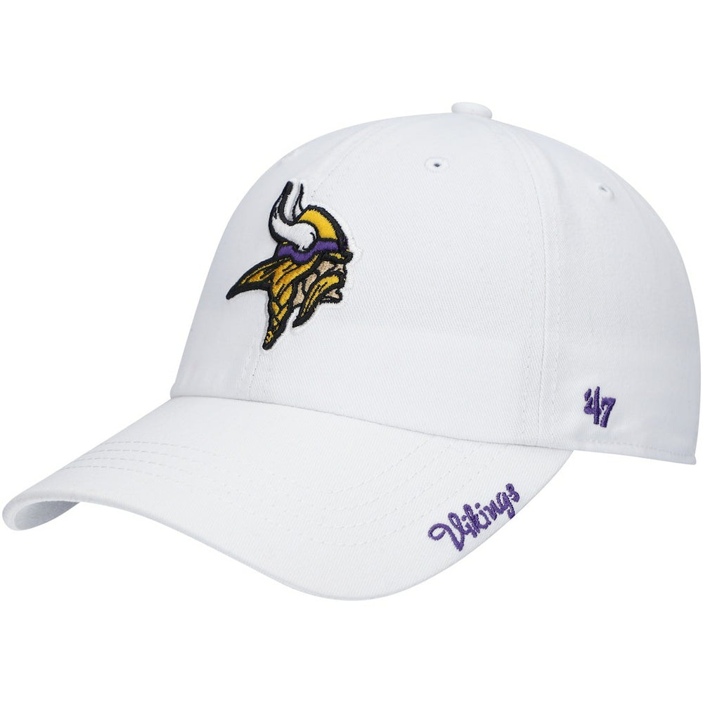 Minnesota Vikings '47 Women's Miata Clean Up Logo Adjustable Hat White | 47 brand