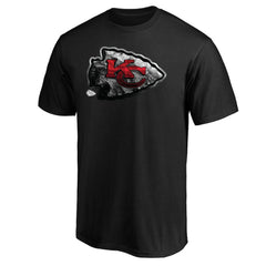 Kansas City Chiefs Midnight Mascot Team Logo T-Shirt Black | NFL