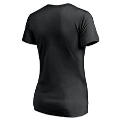 Los Angeles Chargers Women's Midnight Mascot Logo V-Neck T-Shirt Black | NFL