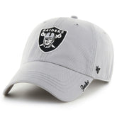 Las Vegas Raiders '47 Women's Miata Clean Up Secondary Adjustable Hat Silver | 47 brand