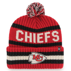 Kansas City Chiefs '47 Bering Cuffed Knit Hat with Pom Red | 47 brand