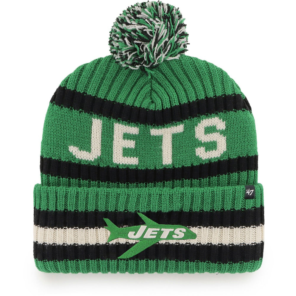 New York Jets '47 Bering Cuffed Knit Hat with Pom Kelly Green | 47 brand
