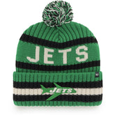 New York Jets '47 Bering Cuffed Knit Hat with Pom Kelly Green | 47 brand