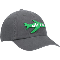 New York Jets '47 Clean Up Adjustable Hat Charcoal | 47 brand