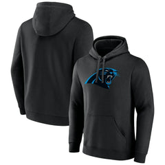 Carolina Panthers Primary Logo Fitted Pullover Hoodie Black | NFL