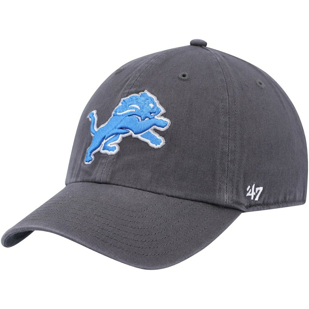 Detroit Lions '47 Secondary Clean Up Adjustable Hat Charcoal | 47 brand