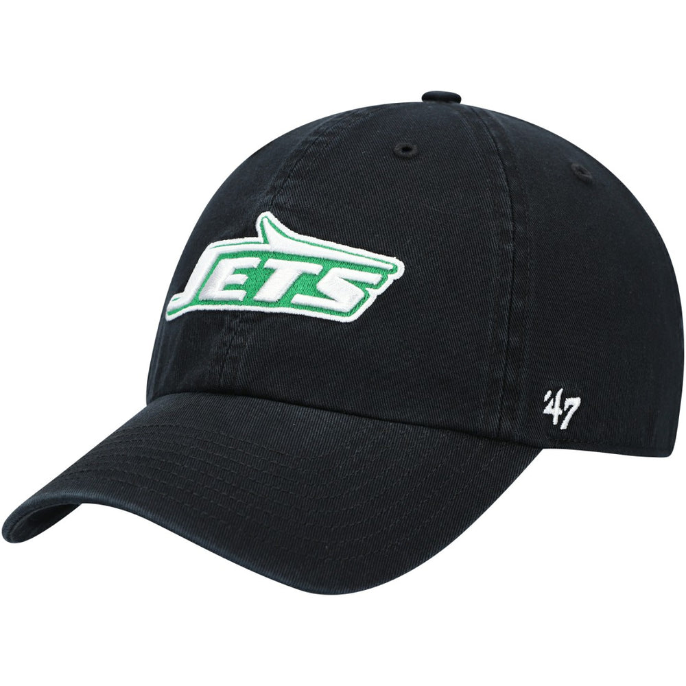 New York Jets '47 Clean Up Adjustable Hat Black | 47 brand