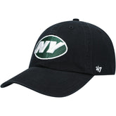 New York Jets '47 Clean Up Alternate Adjustable Hat Black | 47 brand