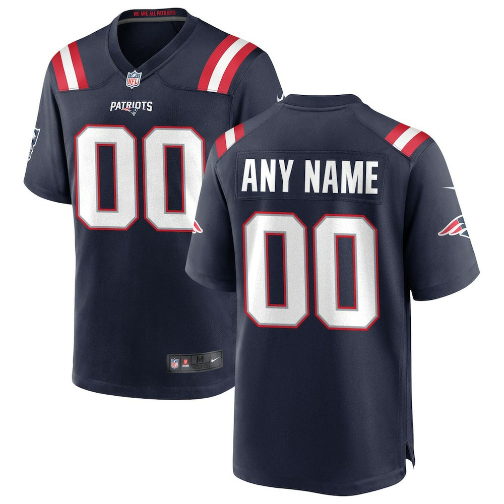 New England Patriots Custom Game Jersey Navy | Nike for Sale
