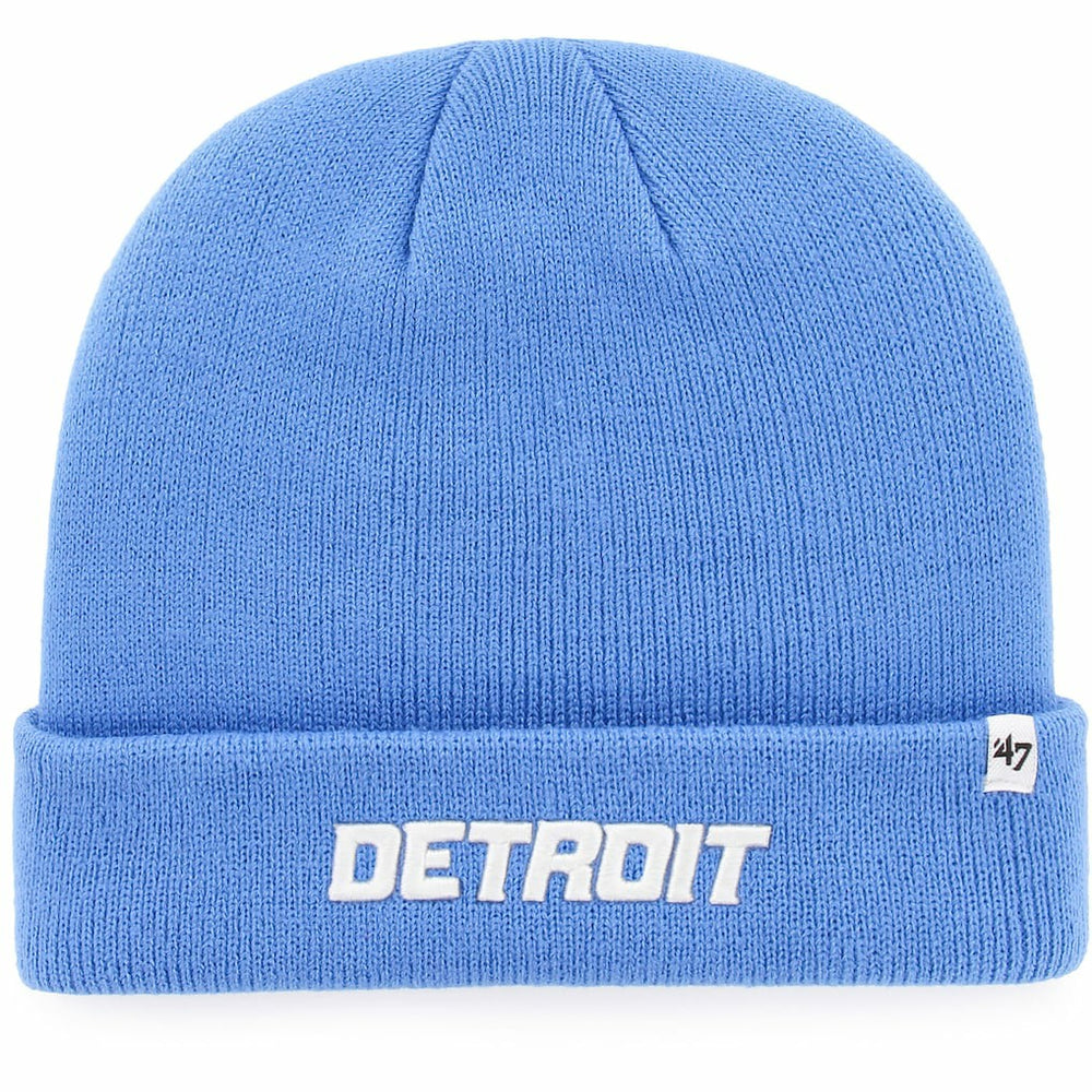Detroit Lions '47 Youth Basic Cuffed Knit Hat Blue | 47 brand