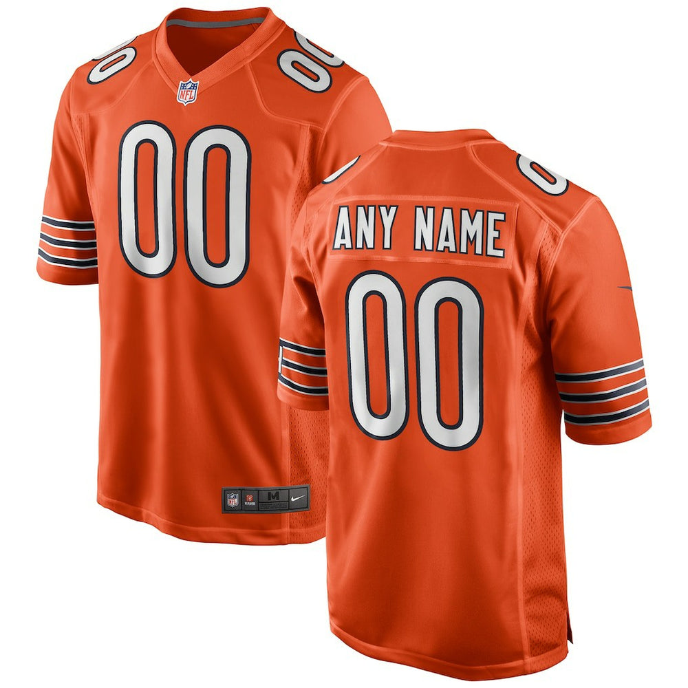Chicago Bears Alternate Custom Game Jersey Orange | Nike for Sale
