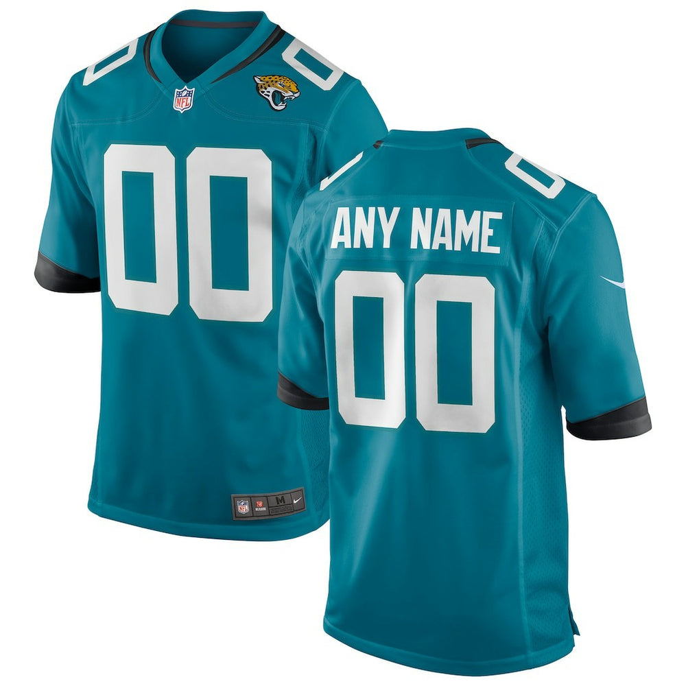 Jacksonville Jaguars Custom Team Game Jersey Teal | Nike for Sale
