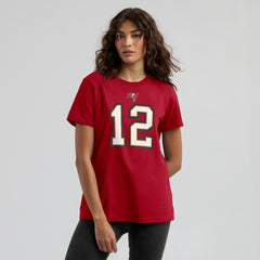 Tom Brady Tampa Bay Buccaneers Women's Name & Number T-Shirt Red | Nike for Sale