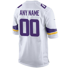 Minnesota Vikings Custom Game Jersey White | Nike for Sale